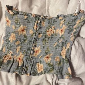 american eagle tube top, size small